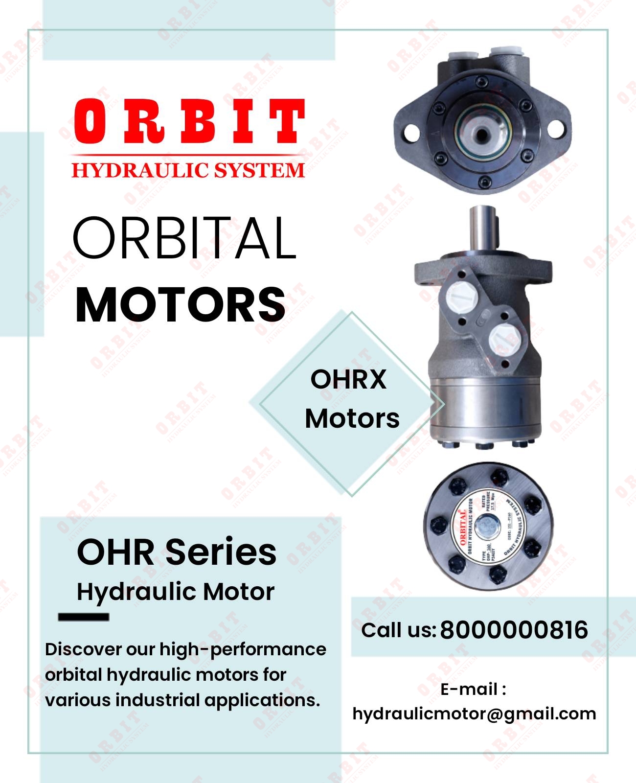 OMP X - 60 11186086 White Hydraulic Motor